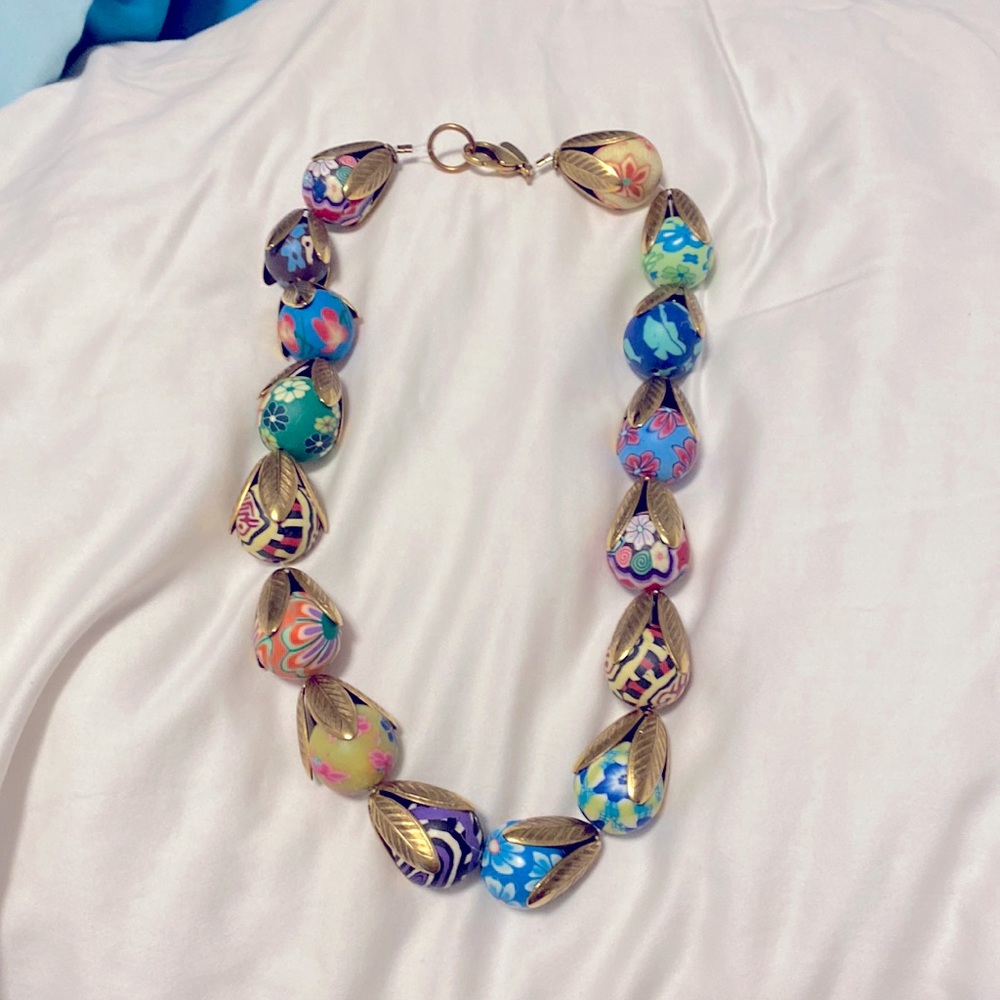 Lenora Dame colorful beaded necklace